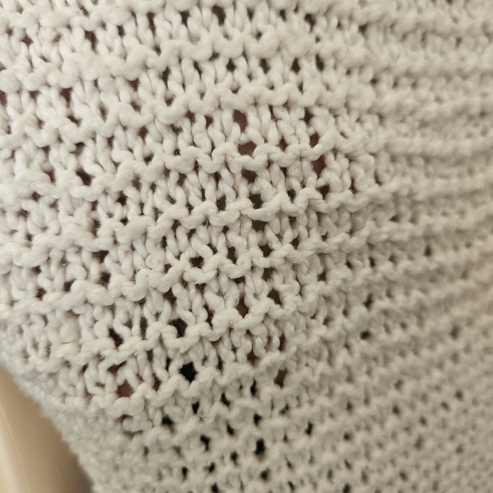 Free People Cowl Neck Knit Sweater Vest Long Line Sleeveless 100% Cotton - Picture 4 of 14